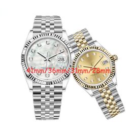 Watchbr-U1 Qactory Quality 41mm 36mm 31mm 28mm Classic Mens Mechanical Automatic Watch Waterproof Oyster Watch Wristwatches Womens Lady Watches