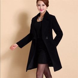 XUXI Female Fashion Women Woolen Coats High Elegant Long Slim Winter Jacket Royal Coats Wool Coat Jackets Plus Size 4XL FZ237 201218