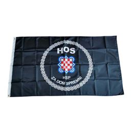 Croatian Defence Forces Flags Banners 3X5FT 100D Polyester Hot Design 150x90cm Fast Shipping Vivid Colour With Two Brass Grommets