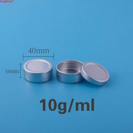 10ml Mini Lip Balm Containers Cream Jar Box Aluminum Makeup Tool Metal Cans Nail Derocation Crafts Pot Tin Can 50pcs/lotgood quantity