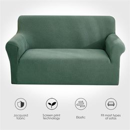 Jacquard Sofa Cover for Living Room Elastic Strech Sofa Slipcover Sectional Couch Cover Furniture Protector 1/2/3/4 201222