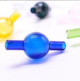 Super Universal Coloured Glass Bubble Carb Cap Round Ball Dome for Glass Water Pipes, XL Thick Quartz Thermal Banger Nails Hookah