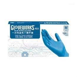 Anti-V Nitrile Rubber Disposable Glove AMMEX SGS Durable Powderless Gloves for MD EMD ER LAB Professional Used11