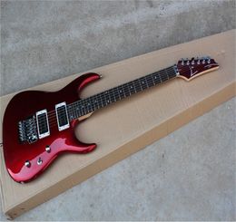 2022 New Arrival Bright Red Beauty JEM 7V Floyd Rose Tremolo Electric Guitar Chrome Hardware