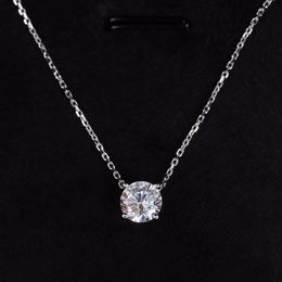 La qualità lussuosa ha una collana con ciondolo timbro con un diamante per il regalo di gioielli da sposa per donne e amiche spedizione gratuita PS3544