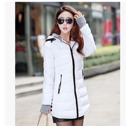 wadded female 2015 new women's winter down cotton jacket slim parkas ladies coat plus 201202