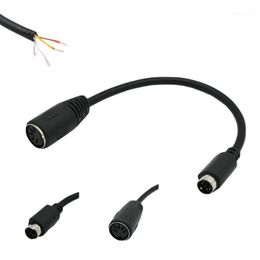 female din connector Canada - 1Pin Mini-DIN (PS 2) Male To DIN 5Pin Female Adapter Connector Cable For Keyboard 15cm1