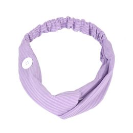 2020 Fashion Headbands with Button for Face Mask Cover Elastic Ear Protection Mask Hair Band Outdoor Sport Headscarf Adult Kids Accessories