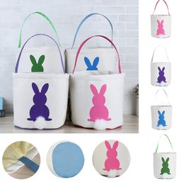 2019 owl salt pepper shakers Пасхальный кролик корзина пасхальный кролик сумки кролик напечатанный холст сумка мешок яйцо конфеты корзины 4 цвета DHD3332