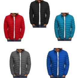 Mens Jacket Winter Cotton jacket Casual Coat Parkas High Quality Spring Autumn Jackets for Men Coats Black Blue