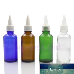 10/20PCS 50ml Empty Glass Pointed Mouth Bottles Skin Toner Cream Lotion With Sharp Cosmetic