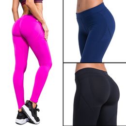 Women's Running Pants Compression Tights Sexy Hips Push Up Leggings Fitness Pants Quick Dry Elastic Trousers 201202
