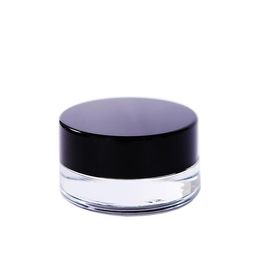 2021 Clear/Frosted Glass Jars 3g 5g 7g Cosmetic Jar with inner PP Liner for hand face cream Lip Balm lotion