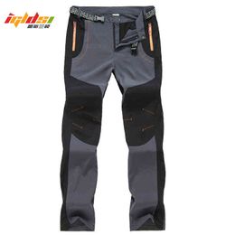 Men's Quick Dry Casual Pants Summer Multi Pockets Lightweight Army Military Cargo Pants Women Sportswear Waterproof Trousers H1223