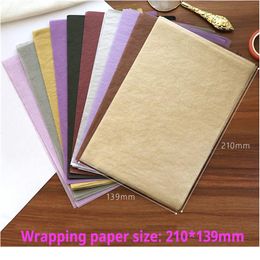 100pcs/ Bag 210*139mm Colorful Tissue Paper Flower Wine Wrapping Papers Home Deco Festive & Party Wedding Diy Packing jllsNg