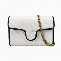 Women Shoulder Bags Small Gold Chain Cross body Bag Pu Leather Handbags Purse Lady Messenger Tote Bag Wallet 22CM