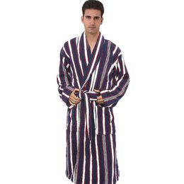 Cotton men bathrobe Wedding Bridesmaid Robe nightgown blanket towel hotel bathrobe adult thick lovers long soft autumn winter 201109
