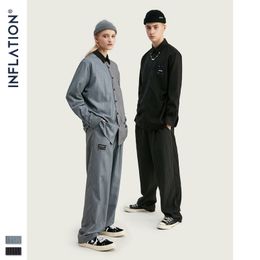 INFLATION New Arrival Luxury Men Blazer Loose Fit Fashion Brand High Quality Streetwear Men Suit Terno MasculinoBlazers Men 201105