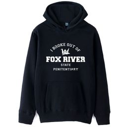 Prison Break Paper Crane EST 2005 Scofield Fox River Man Boy Hoodie Autumn Winter Fleece Couple Clothes ZIIART 201020