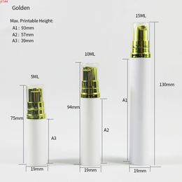 200 x 15ML 10ML 5ML Small Airless Pump Bottles Refillable Containers Air for Cosmetics Foundations Lotionsgood qualtity