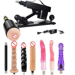 AKKAJJ Automatic Sex Furniture Adult Thrusting Machine Guns with 3xlr Attachments for Women and Men