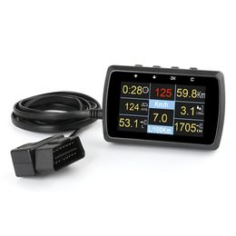 Car OBD Scan Tools Smart Gauge OBD2 Auto Scanner Water Tempmeter Speed Metre Gauge Display Driving Computer Over Alarm