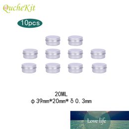 20ml Aluminium Cream Jar Pot Metal Storage Box Mini Tin Boxes For Lip Balm Tea Cans Candle Jar Empty Makeup Organiser Spices Jars