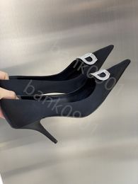 Luxury Designer Dress shoes high-heeled sexy pumps pointed toe sling Wholesale Price fashion sandals Quality Summer banquet shoes back women shoe Size 35-40