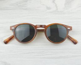 New Gregory Peck Vintage Männer Frauen OV 5186 Brille OV5186 Polarisierte Sonnenbrille 45 mm 47 mm Retro -Design -Marke Sonnenbrille mit Gehäuse