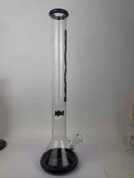 black Clear Hookahs 18.8 Inch Glass Bongs Water Pipes 18mm Joint Oil Dab Rigs With Bowl