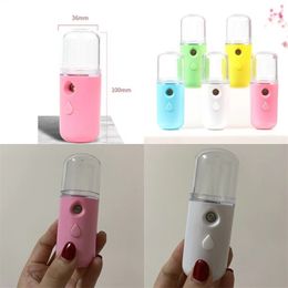 Face Moisture Water Supply Instrument Nanometer Hold Portable Cosmetology Spray Bottle Mini Compact Humidifier USB Pillar New 5 25lb M2