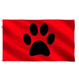 Pet Paw Home Decoration 3x5ft Flags for Guys Outdoor 150x90cm Banners Vivid Color High Quality With Grommets