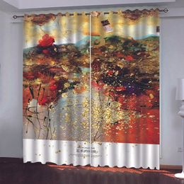 customize 3D Curtain For Living room animal window sunshade home curtains for bedroom blackout curtains