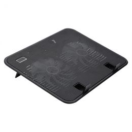 Universal 10-14 inch Laptop Cooler Cooling Pad Base USB 2 Fans with Holder Stand Function Free Shipping 4