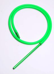 DHL Free Silicone shisha hose wholesale 6 colors hookah Silicone hose custom and aluminum alloy shisha handle