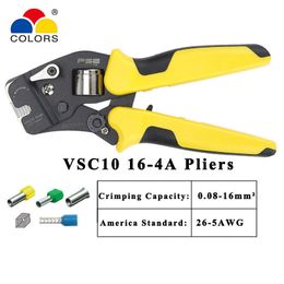 HSC10 16-4A mini-type self-adjustable crimping pliers multi tool Casing type special clamp 0.25-16mm VSC10 16-4a crimping tools Y200321
