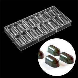 18 Cavities Oblong shape Polycarbonate Chocolate Mould Confectionery Tools cake decoration Bonbons Mould Y200618