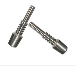 40mm Length Titanium Tip Nail 10mm Male Grade2 Titanium Tips Nail For Nector Collector KIts Smoking Accessories Glass Pipes