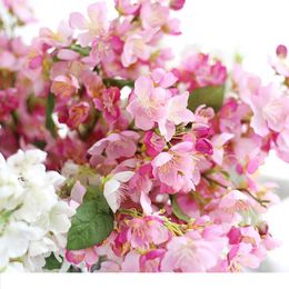 2021 Artificial Plum Blossom Silk Artificial Cherry Flowers Wedding Party Home Decorative Plum Blossom Fake Plum Branch