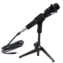 E300 Wired Microphone Metal Professional Condenser Microphone Handheld Microfono Podcast Studio Microphone 3.5Mm For Recording
