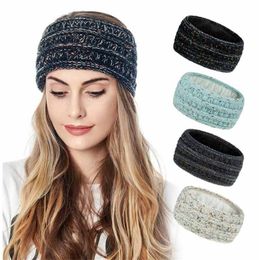 2020 Plush knitting headband Woollen yarn hair band outdoors sports hair accessories Yoga Head Band Party Favour T9I00814