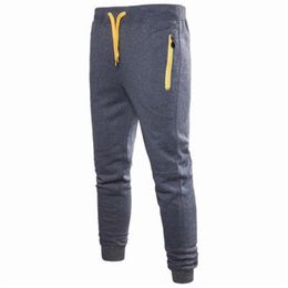 Mens Casual Harem Pants Fashion Trend Drawstring Pantalones Joggers Sweatpants Sports Gym Pants Designer Male Thin Zipper Casual Trousers