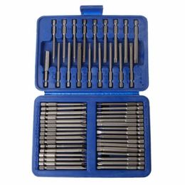 50Pcs Extra Long Bit Kit Torx Star Hex Slotted Screwdriver Hand Opening Repair Hand Type Tool Set Screw Driver Home Set Y200321