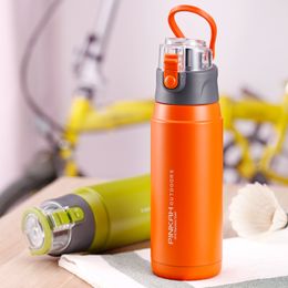 PINKAH 650ML Thermo Mug Stainless Steel Vacuum Flasks Sport Insulation Cup Outdoor Water bottles thermos 201105