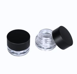 30 X 3g Traval Small glass cream make up jar with aluminium lids white pe pad 1/10oz cosmetic container packaging