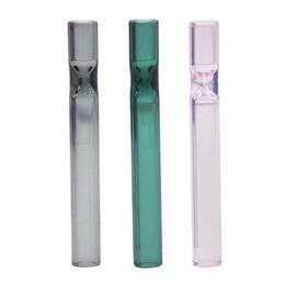 Colour glass pipe glass rod cigarette holder hand roll accessories