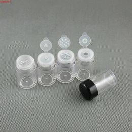 nail art packaging Canada - 10ML Clear Plastic Nail Art Decorations Refillable Bottles Empty Loose Powder Packaging Eye Shadow Glitter Container 50pcs lothigh quatity