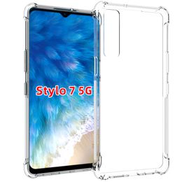 Soft TPU Crystal Transparent Slim Anti Slip Full-Body Protective Phone Case Cover for LG Stylo 7 5G / Stylo 7 4G stylo 6/5/4