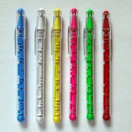 Novelty puzzle maze pens fancy labyrinth adhd cute pen for child Many Colours Funny Gifts Advertising Promotional Play Educational Thinking Tool Interesting