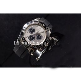 High quality watches Asia 2813 sports without chronograph 18k white gold ceramic steel dial men's watch 116519Automatic Mens Watch